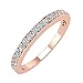 14k Rose Gold Wedding Diamond Band Ring (1/4 Carat) - IGI Certified