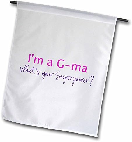 Unique Im A G Ma What's Your Superpower Hot Pink Funny Gift For Grandma Garden Flag Double Sides Polyester Decorative Flag for Home Yard Decorations 12 x 18 inch