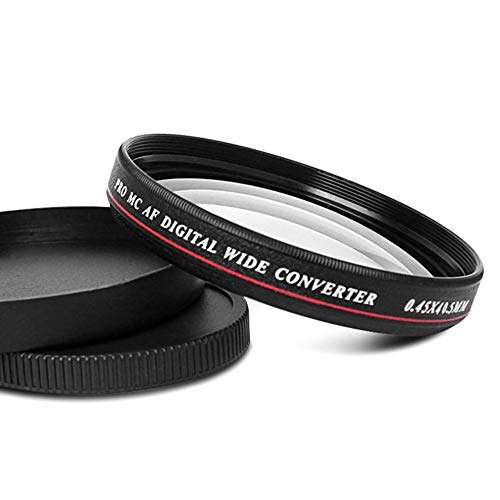 ZOMEI Digital Wide Converter, ZOMEI Ultra-thin 0.45X Pro MC AFDigital Wide Converter Wide Angle Multi-Coated Optical Glass Filter Lens Camera Accessories
