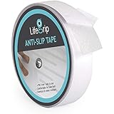 LifeGrip Anti Slip Fine Resilient Safety Tape, Tub and Shower Treads, 1 inch X 30 feet, adds Non-Slip Traction to Tubs, Pools, Boats, Stairs, Clear, Soft, Comfortable for Bare feet (1â€œ X30â€˜)