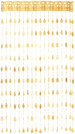 HYUNDAI Department Store String-Like Embroidery Curtain String Type lace Curtain Pot Orange K294-OR