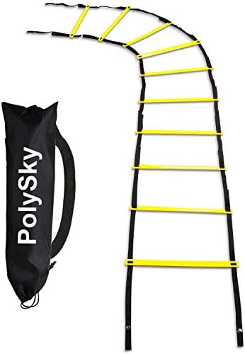 トレーニングラダー Polysky ラダー トレーニング 野球 サッカー 3m 5m 6m 10m 収納袋付き スピードラダー 瞬発力 敏捷性 アップ フットサル テニス 練習 B07s5qt446 1 100円 大人気 New Arrival 最安値挑戦 年中無休 高品質 通販