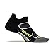 Feetures! Men's Elite Ultra Light No Show Tab, black + Reflector, large