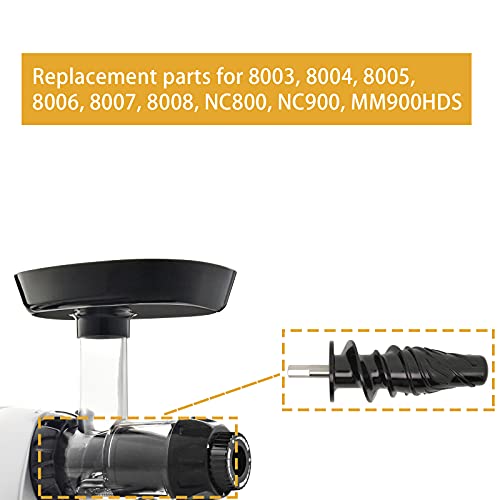 8006 Juicer Auger Replacement Parts For Masticating Juicers 8003, 8004