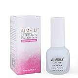 AIMEILI Liquid Latex Peel Off Tape Cuticle Guard Skin Protector for Nail Art White Odorless