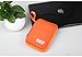 External Hard Drive Case, BUBM soft Carrying Travel Case for 2.5-Inch Portable External Hard Drive/Portable Hard Drive Protection Box Case/Electronics Travel Organizer/Cable Bag-Orange