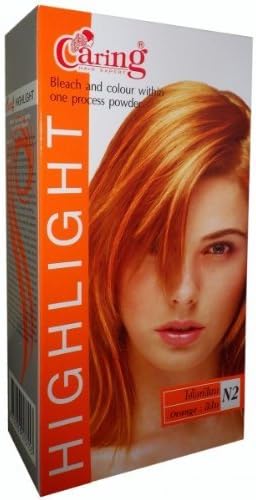 Hair Bleaching Highlight Dye Caring One Step Orange
