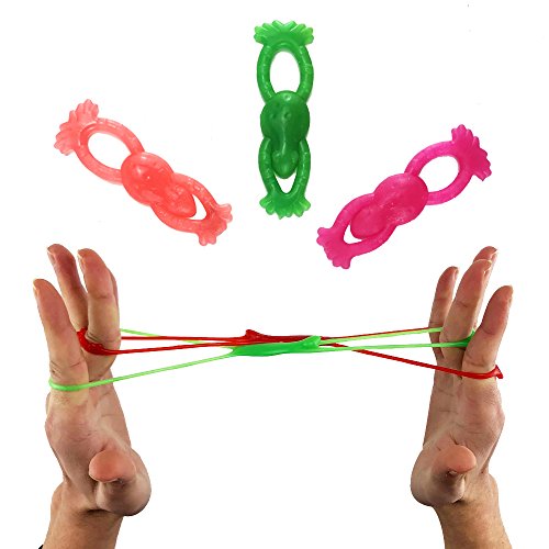 Stretchable Flying Frogs Mixed Colors - 3" Pack of 48