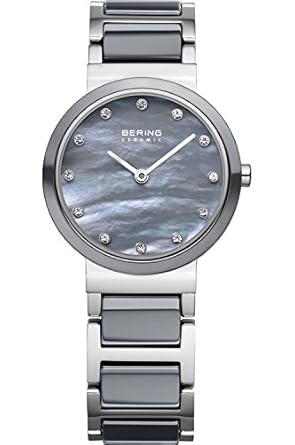 BERING Ceramic Collection Quartz Gray Womens Watch 10725-789