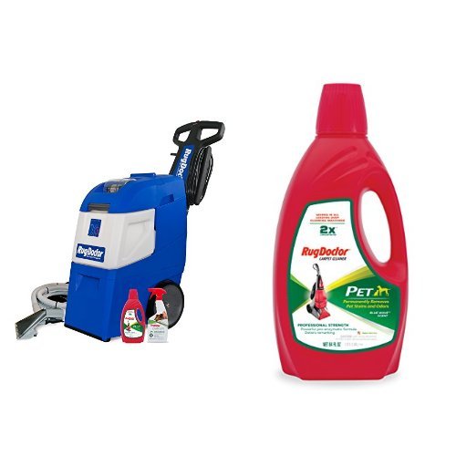 Rug Doctor Mighty Pro X3 Pet Pack and Rug Doctor Pet Pro Carpet Cleaner,64oz Bundle