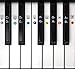 Color Piano Keyboard Stickers- Removable, Transparent, for White & Black Keys