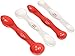 CLEARANCE SALE Double Ended Measuring Spoons -- Measure 2 Ingredients Simultaneously - The Flat Base on the Spoons Allow You to Prepare Ingredients in Advance Without Spilling. primary