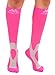 Medical Compression Socks for Women and Men 20-30mmHg Knee High - Graduated Support Medical Compression Stockings for Circulation during Travel, Airplane, Flights - Pink, Medium - A601R