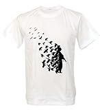 Tshirtmystyle- Pigeon Soldier Peace Love Man Banksy t-shirt