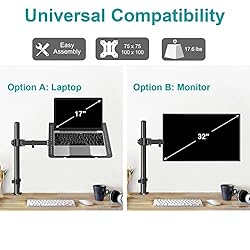 MOUNT PRO Single Laptop Mount with Tray for Laptop