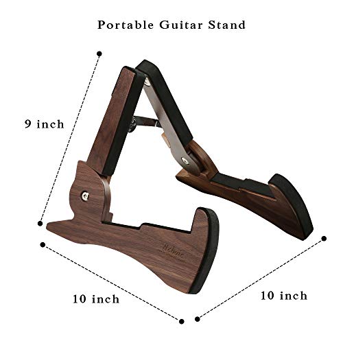 Guitar Stand, Neboic Real Hard Wood Electric Acoustic Bass Guitar Stand, Portable Guitar Accessories for Multiple Guitars, Bass Guitar Holder
