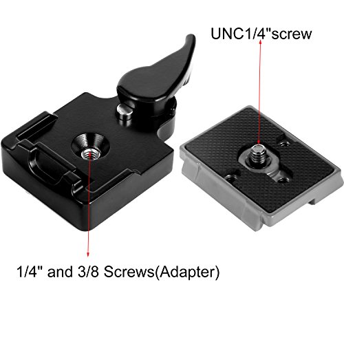 image for WAAO Black Camera 323 Quick Release Plate with Special Adapter (200PL-