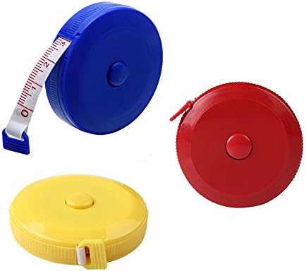 3Pcs Push Button Soft Tape Measure Retractable Body Measurement