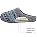 RockDove Sweater Knit Scuff Slippers for Women, Size 9-10 US Women, Teal Blue
