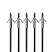 Bowfishing Arrow barb Grapple Point with Fiberglass Shaft(6 pack)