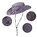 Vadventure Mens Outdoor Waterproof Fishing Hat Wide Brim UV Protection Summer Safari Boonie Hats Sun Cap for Hunting Hiking and Camping