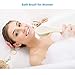 Bath Back Brush Soft Long Handle for Women, Back Shower Brush Scrubber Washer Bathing Scrubbing Exfoliating Body Brush Curved Handle Exfoliator for Dry Skin Cleaning Not Slip with Lanyard (White)