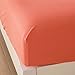 Honeymoon 1800 Brushed Microfiber Embroidered Bed Sheet Set, Ultra Soft, Twin - Coral