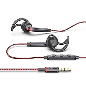 Earphones-Anflowe-Upgraded-ES850-In-Ear-Sports-Headphones-with-Mic-Tangle-Free-Braided-Earphones-with-Pure-Sound-Sweatproof-Wired-Earbuds-for-Workouts-Gym-Running-Jogging-Work-Home ANFLOWE ES850 Wired Sports Headphones, Half In-Ear Running Earphones with Mic & Pure Sound, Secure Fit with Ear Wings…