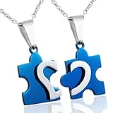 Jstyle Jewelry Stainless Steel Friendship Pendant Best Friend Couples Necklace