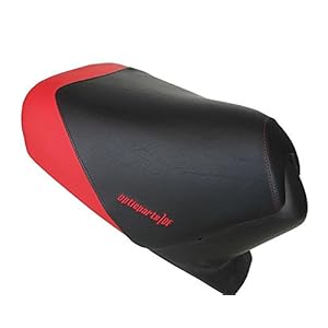 Stoelbekleding bestuurder ODF zwart/rood voor Aprilia SR50 (97-05)