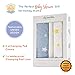 Changing Pad Cover Set with Waterproof Pad Liner Included - Premium Cotton Changing Table Pad Cover for Baby Boy and Girl- 2 Pack Super Soft Stretchy Diaper Changing Pad Covers-Light Blue and White