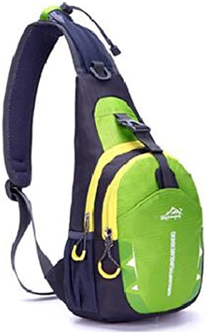 Pathbreaker Waterproof Sling Bag Unisex Gym Backpack, Ultralight Multipurpose Outdoor Sports Satchel Chest Bag for Women Men (Green)