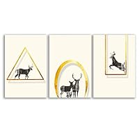 3 Piece Canvas Wall Art - Abstract Art - Canvas Prints Home Artwork Decoration for Living Room,Bedroom - 16