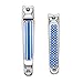 Nail Clippers, Stainless Steel Sharp Sturdy Trimmer Set for Men and Women, 2PCS Professional Sharpest Fingernail and Toenail Clippers by E-LING(2 Packs)