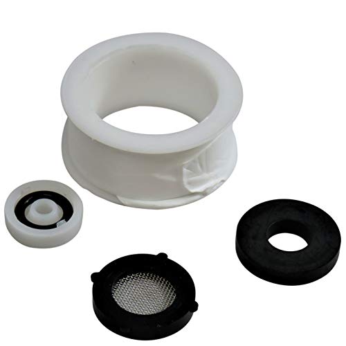 Shower Head Spare Parts Flow Restrictor, Mesh Screen Black Rubber