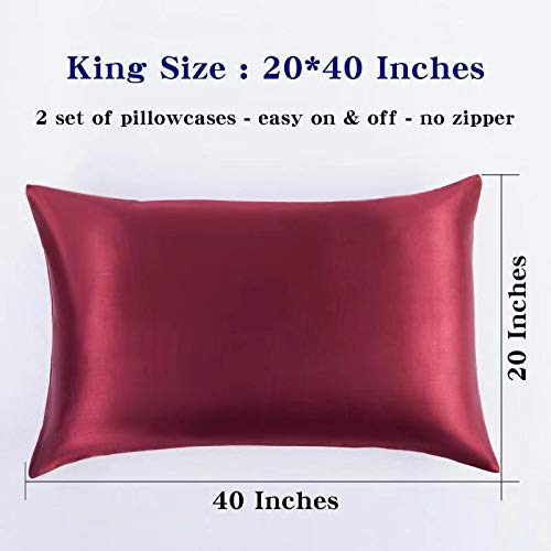 red satin pillowcase