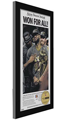 Creative Picture Frames 11x22-inch Black Newspaper Frame with Glass Face to Hold 11 x 22" Assorted Media Includes Installed Wall Hangers