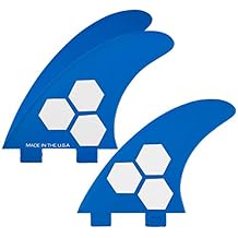 Juego de Aletas de Fibra de Vidrio Reforzada (polímero FRP, 3 Aletas, Base FCS)