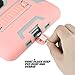 ULAK iPad Mini Case,iPad Mini 2 Case,iPad Mini 3 Case,iPad Mini Retina Case, Three Layer Protective Case for iPad Mini,iPad Mini 2,iPad Mini 3 with Kickstand (Pink/Gray)