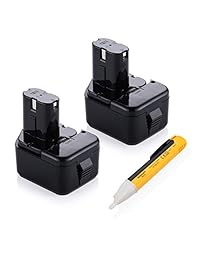 Powerextra 2 Pack 12-Volt 3.0 Ah batería de repuesto para Hitachi EB1214S eb1212s EB1214L EB1220BL eb1220hl eb1220hs eb1220rs eb1222hl eb1226hl EB1230HL eb1230r eb1233 X