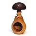 Mushroom with Screw Organic wooden toy. Walnut cracker.