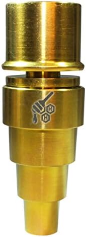 Titanium E Barrel 6-in-1 Male/ Female 10/14/18 (Gold 20mm)