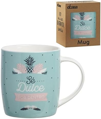 Pineapple Mug with Spanish phrase