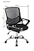 Bonum Black Mid-Back Mesh Fabric Swivel Office Chair Adjustable Desk Chair Home Office Chair with Mesh Padded Seat and Armrest