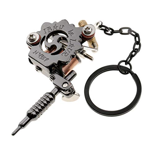image for NATFUR 1PC Premium Alloy Tattooing Gun Mini Tattoo Machine Key Chains 