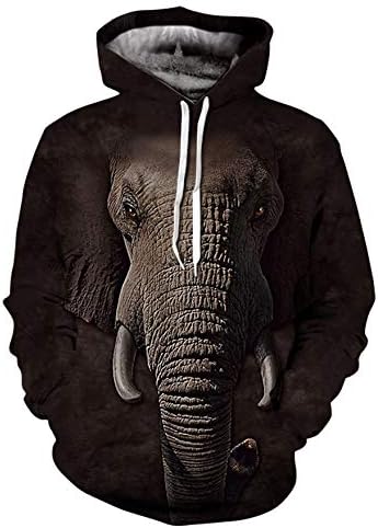WEIYIGE Sweatshirt 3D Men'S Hoodie Sweater Korean Youth Digital Print Casual Jacket Men