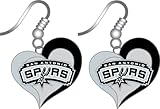 San Antonio Spurs Swirl Heart Earrings