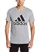 adidas Men's Badge of Sport Classic Tee, Medium Grey/Black