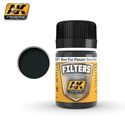 Ak Interactive Ak00071 - Blue For Panzer Grey Filter Model Making Highlights