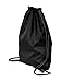 Liberty Bags Large Drawstring Backpack, One Size, BLACK